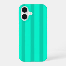 サジブルーングリーンストライプ iPhone 16ケース