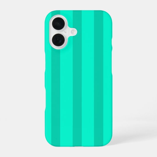 サジブルーングリーンストライプ iPhone 16ケース (裏面)