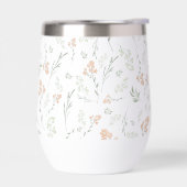 サジヤマモミ草の花の水彩風デザイン (左面)