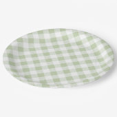 サジ＆ホワイト ヴィンテージ パーティー ペーパープレート (アングル)