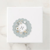 サジ モノグラム ボホ フラワーズ パーソナライズ スカロップ フェイバータグ (インサイチュ)