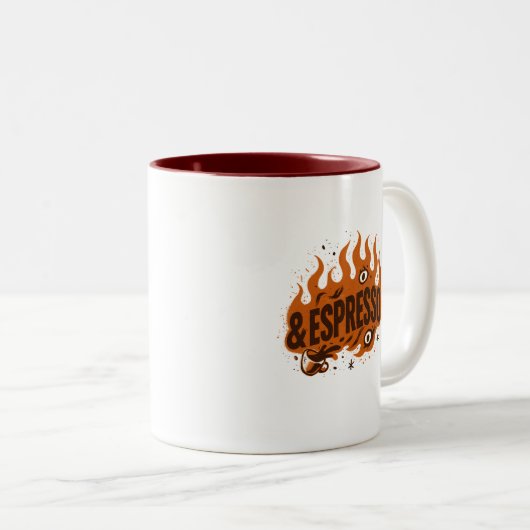 サスはっきりした愛好家のための両面コーヒーマグ ツートーンマグカップ (正面右)