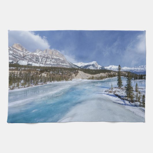 サスカチェワンリバークロッシング キッチンタオル (横)