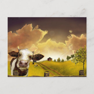 サスカチュワンの夕日 ポストカード