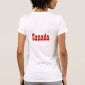 サスカチュワンの女の子 Tシャツ (裏面)