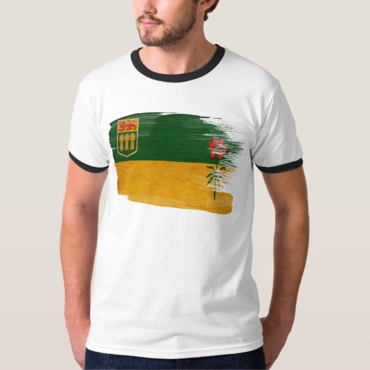 サスカチュワンの旗 Tシャツ (正面)