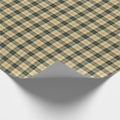 サスカチュワンカナダのタータンチェックの地域 ラッピングペーパー (角)