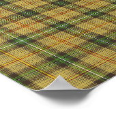 サスカチュワンタータンチェック ポスター (角)