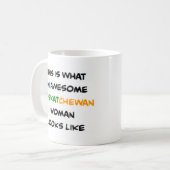 サスカチュワン女性、すばらしいコーヒーマグ コーヒーマグカップ (正面左)