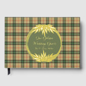 サスカチュワン州タータンチェックゴールデン結婚ズ ゲストブック (正面)