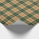サスカチュワン州タータンチェック包装紙 ラッピングペーパー (角)