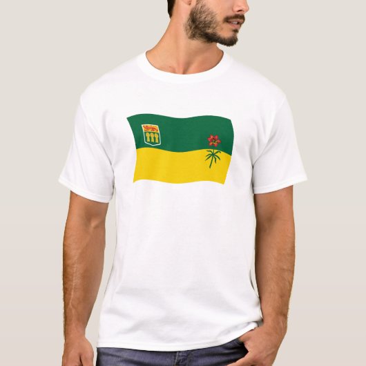 サスカチュワン州旗シャツ Tシャツ (正面)