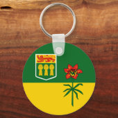 サスカチュワン州旗（カナダ） キーホルダー (正面)