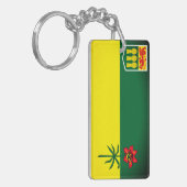 サスカチュワン州旗（カナダ） キーホルダー (正面左)