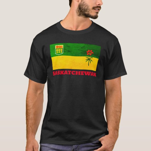 サスカチュワン州旗(カナダ) Tシャツ (正面)