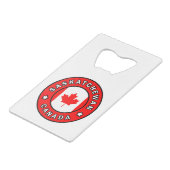 サスカチュワン・カナダ クレジットカード栓抜き (正面アングル)