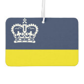 サスカチュワン・レジーナ国旗 カーエアーフレッシュナー (裏面)