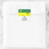 サスカチュワンNoチラシPlease mail Box Sticker スクエアシール (バッグ)