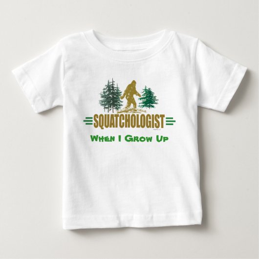 サスカッチおもしろいハンター ベビーTシャツ (正面)