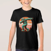 サスカッチおもしろいビグフートダブパーソナライズされたビング トライブレンドTシャツ (正面)