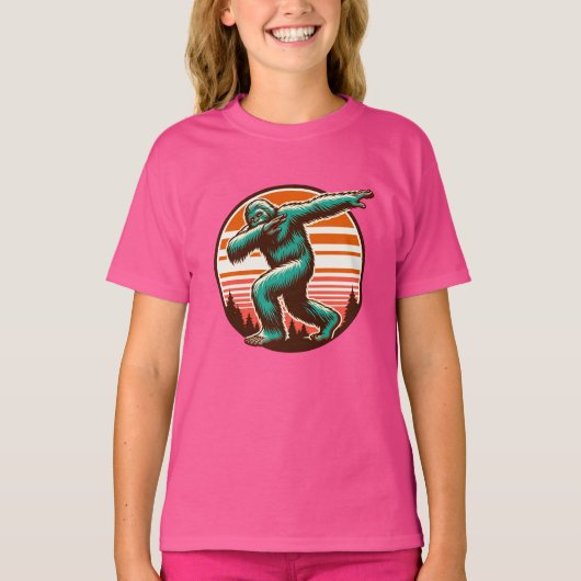 サスカッチおもしろいビグフートダブパーソナライズされたビング Tシャツ (正面)