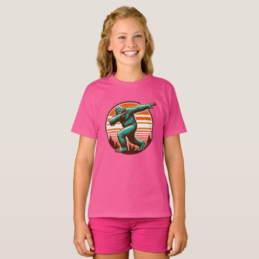 サスカッチおもしろいビグフートダブパーソナライズされたビング Tシャツ (正面フル)