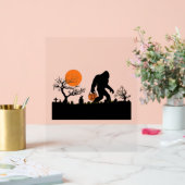 サスカッチおもしろいビグフートハロウィーンの衣装Tシャツ アクリルサイン (ウェディング)