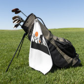 サスカッチおもしろいビグフートハロウィーンの衣装Tシャツ ゴルフタオル (グリーン)