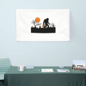 サスカッチおもしろいビグフートハロウィーンの衣装Tシャツ 横断幕 (トレードショー)