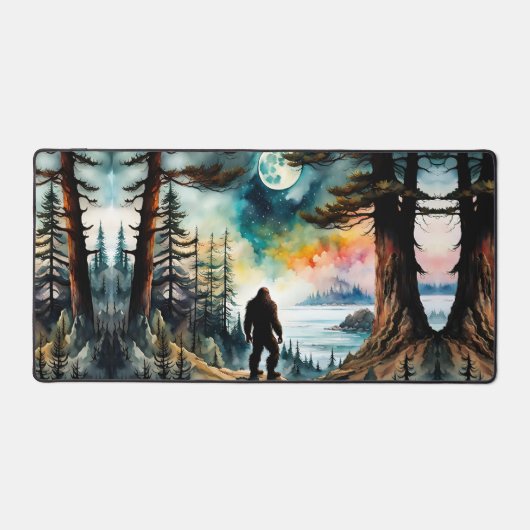 サスカッチが土地と海を調査 デスクマット (正面)