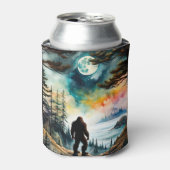 サスカッチが月明かりの下に立つ 缶クーラー (缶正面)