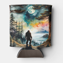サスカッチが月明かりの下に立つ 缶クーラー