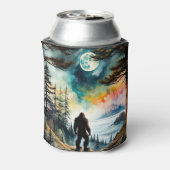 サスカッチが月明かりの下に立つ 缶クーラー (缶裏面)