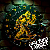 サスカッチが言う：栄光を目指す ダーツボード