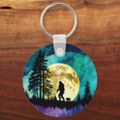 サスカッチとクマの山の*パーソナライズ* キーホルダー (正面)