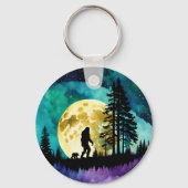 サスカッチとクマの山の*パーソナライズ* キーホルダー (裏面)