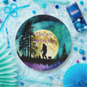 サスカッチとクマの山の*パーソナライズ* ペーパープレート (パーティー)