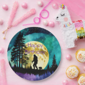 サスカッチとクマの山の*パーソナライズ* ペーパープレート (パーティー)