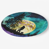 サスカッチとクマの山の*パーソナライズ* ペーパープレート (アングル)