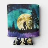 サスカッチとクマの山の*パーソナライズ* 缶クーラー (裏面)