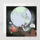 サスカッチとサンタハガキ 招待状 (正面/裏面)