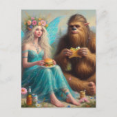 サスカッチと妖精とファーストフード夜 ポストカード (正面)