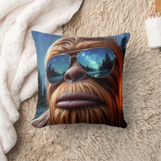 サスカッチと星 クッション (ブランケット)