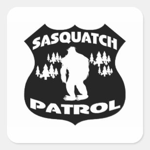 サスカッチのパトロールの森林バッジ スクエアシール