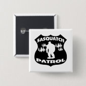 サスカッチのパトロールの森林バッジ 缶バッジ (正面&裏面)