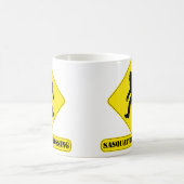 サスカッチの交差のマグ コーヒーマグカップ (中央)