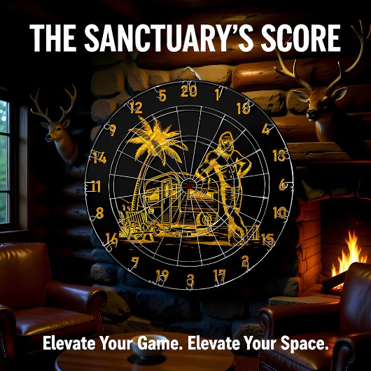 サスカッチの秘密の趣味が明らかになる ダーツボード