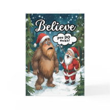 サスカッチはサンタクリ信じスに会う