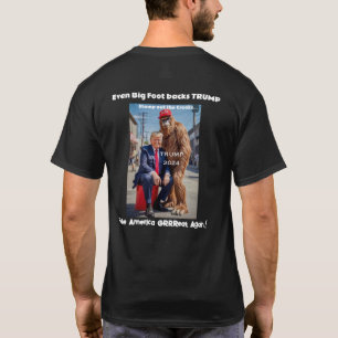 サスカッチもトランプを大統領に支持!2024 Tシャツ