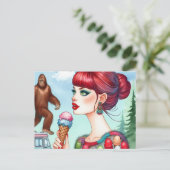 サスカッチオンアイスクリームトラック ポストカード (スタンド正面)